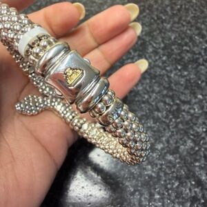 LAGOS Silver and Gold Beaded Bracelet